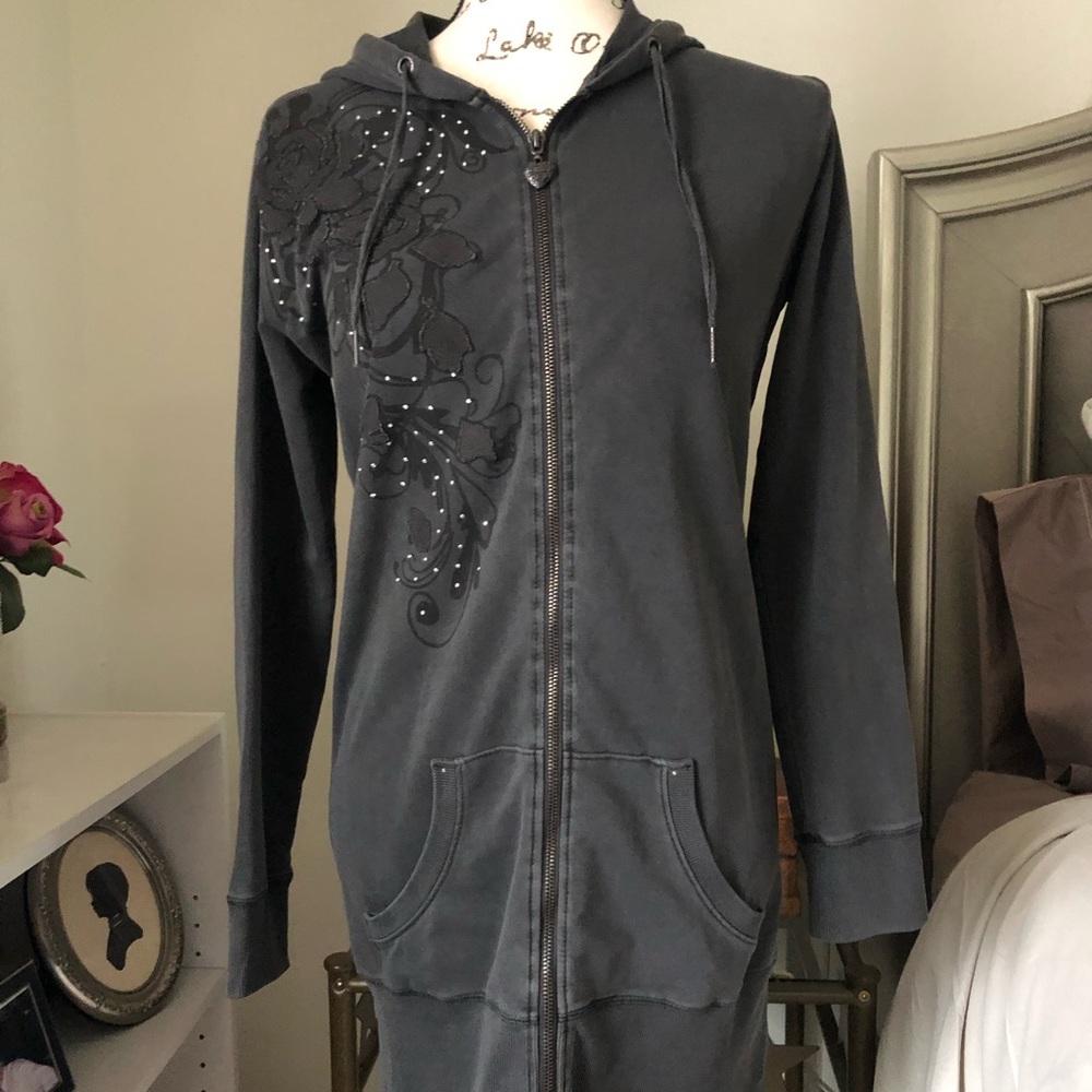 Vertigo Paris Zip Front Hoodie